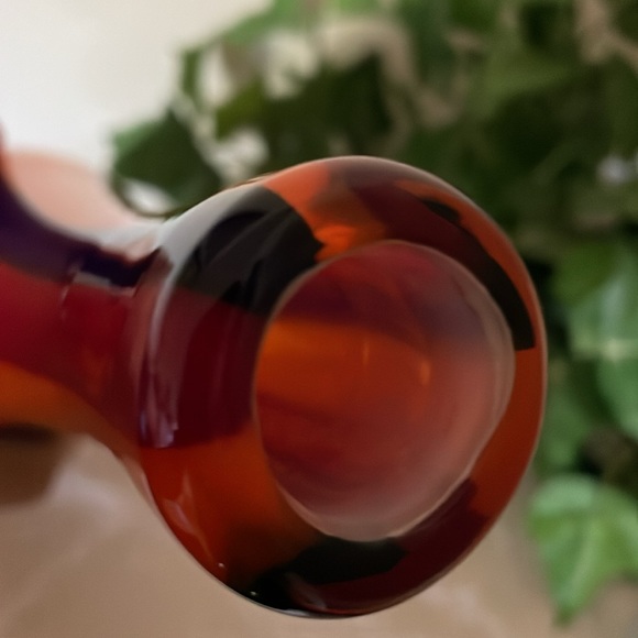 Exquisite Vintage Murano Cased Tri-Colored Striped Vase! - Picture 12 of 15